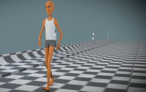 Blender character 03 - walkcycle preview image